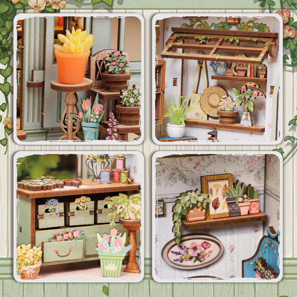 DIY Minimaailma kirjahyllyyn – Champs-Élysées Florist Book Nook