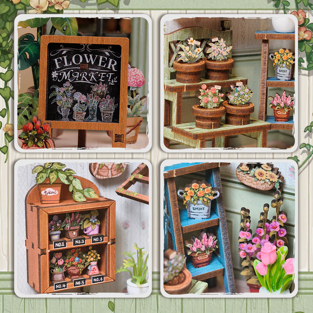 DIY Minimaailma kirjahyllyyn – Champs-Élysées Florist Book Nook