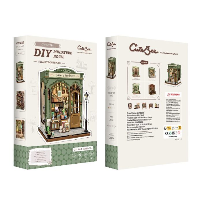 DIY Minimaailma kirjahyllyyn – Gallery Bookstore Book Nook