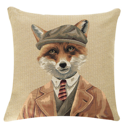 Gobeliini tyynynpäällinen Hunterscap Fox - Kettu 45 x 45 cm