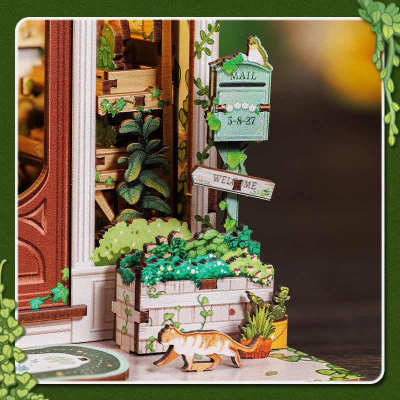 DIY Minimaailma kirjahyllyyn – Green Life Bookshop Book Nook