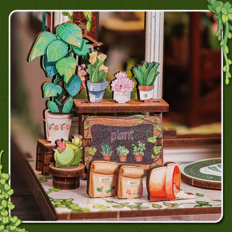 DIY Minimaailma kirjahyllyyn – Green Life Bookshop Book Nook