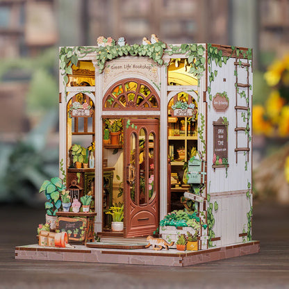 DIY Minimaailma kirjahyllyyn – Green Life Bookshop Book Nook