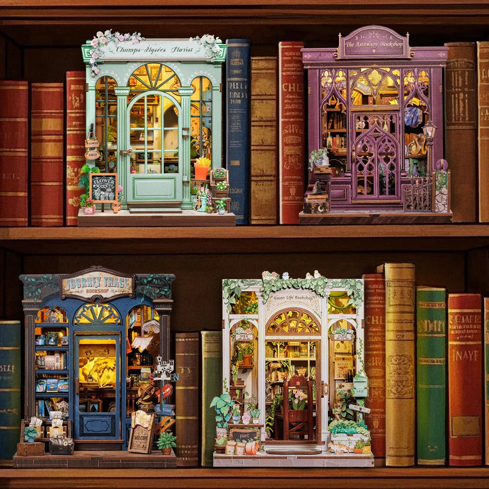 DIY Minimaailma kirjahyllyyn – Green Life Bookshop Book Nook