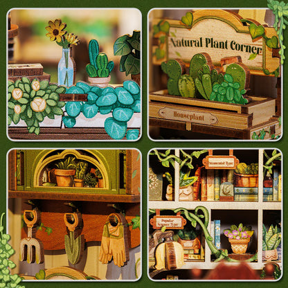 DIY Minimaailma kirjahyllyyn – Green Life Bookshop Book Nook