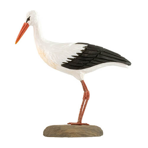 DecoBird koristelintu Kattohaikara - White Stork
