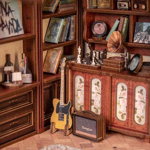 DIY Minimaailma kirjahyllyyn - The Secret Rhythm Book Nook (sis. pölysuojan)
