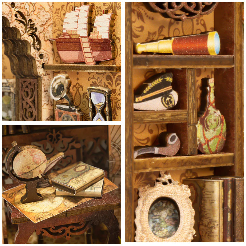 DIY Minimaailma kirjahyllyyn - Sailing Memory Book Nook