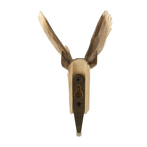 Käsin veistetty seinäkoukku Hirvi