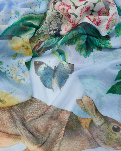Huivi Pupu ja perhonen 100x180 cm