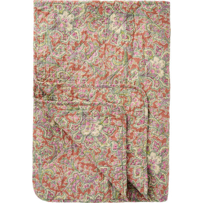 Puuvillatäkki oranssi paisley kuviollinen 130 x 180 cm
