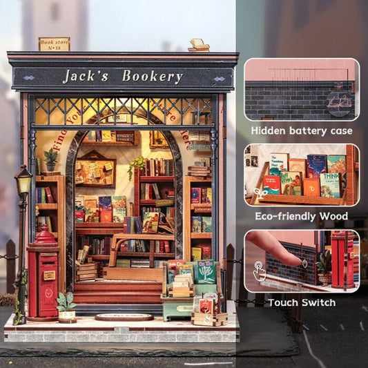 DIY Minimaailma kirjahyllyyn – Jack's Bookery Book Nook
