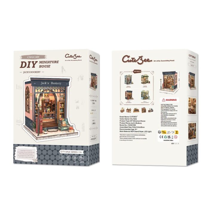 DIY Minimaailma kirjahyllyyn – Jack's Bookery Book Nook