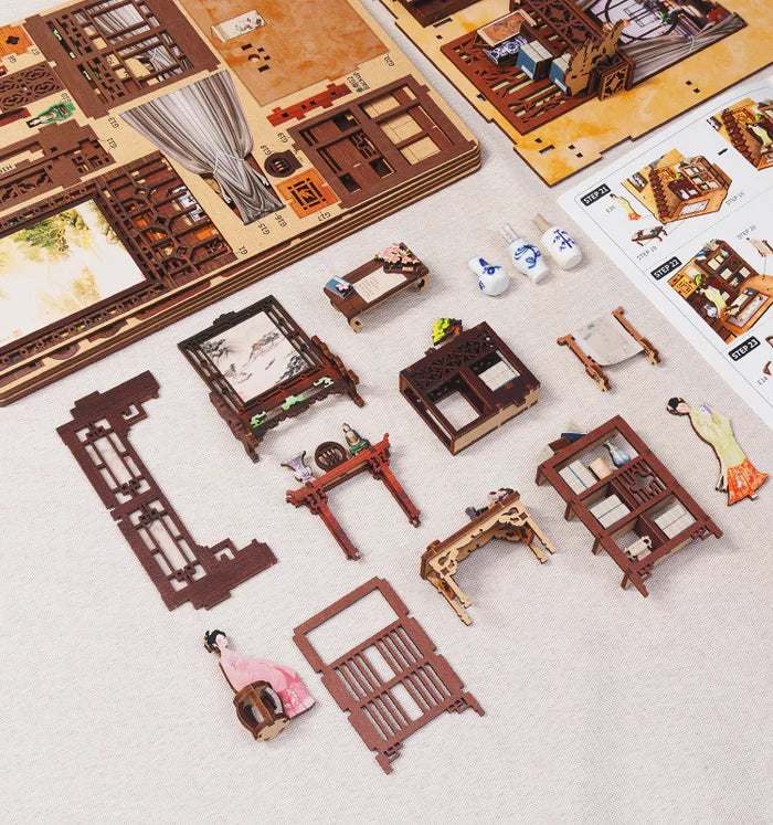 DIY Minimaailma kirjahyllyyn – Ink Rhyme Bookstore Book Nook (sis. pölysuojan)