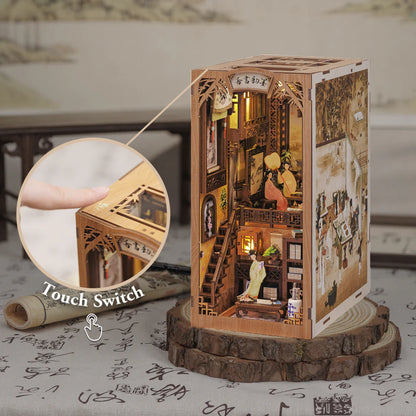 DIY Minimaailma kirjahyllyyn – Ink Rhyme Bookstore Book Nook (sis. pölysuojan)