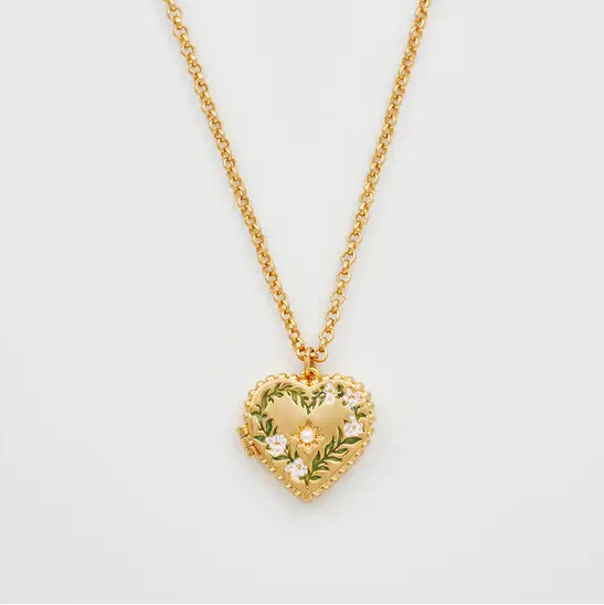 Medaljonki kaluakoru Sydän - Gaia Lily Heart