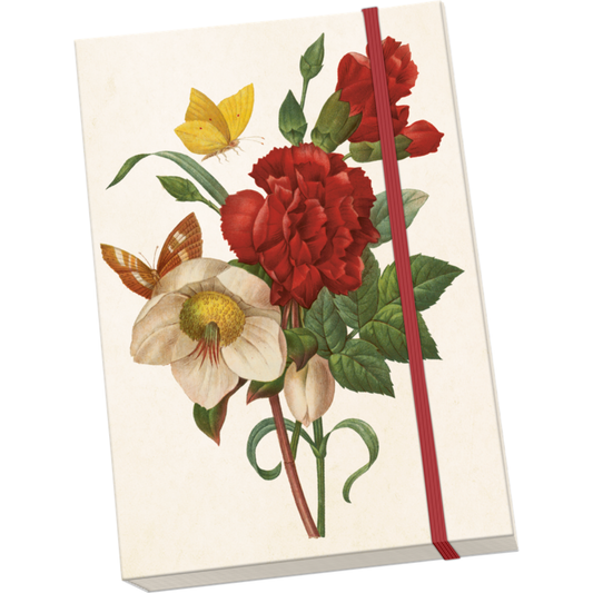 Muistivihko Jouluruusu ja neilikka A5