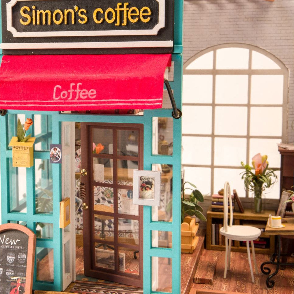 DIY Miniatyyritalo Kahvila - Simon's Coffee