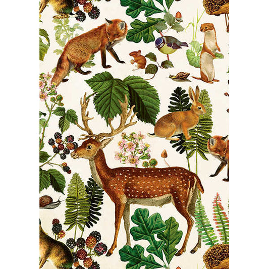 Metsäneläimet kaksiosainen kortti