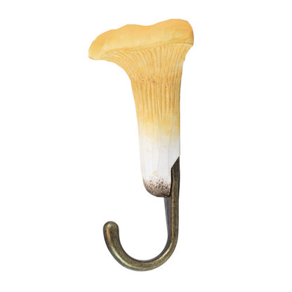 Käsin veistetty seinäkoukku sieni Kantarelli