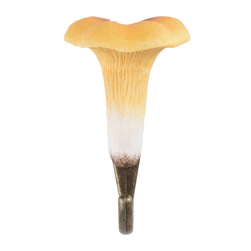 Käsin veistetty seinäkoukku sieni Kantarelli