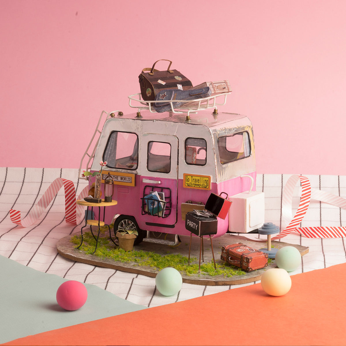 DIY Miniatyyri asuntovaunu - Happy Camper