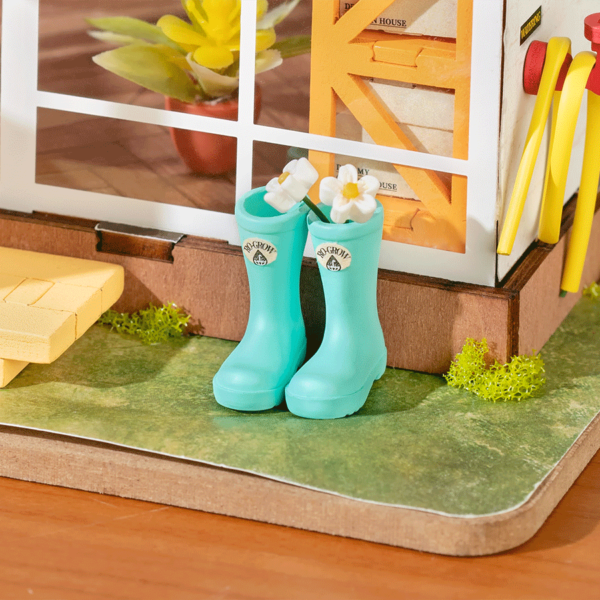 DIY Miniatyyritalo Valkoinen kasvihuone - Dreamy Garden House