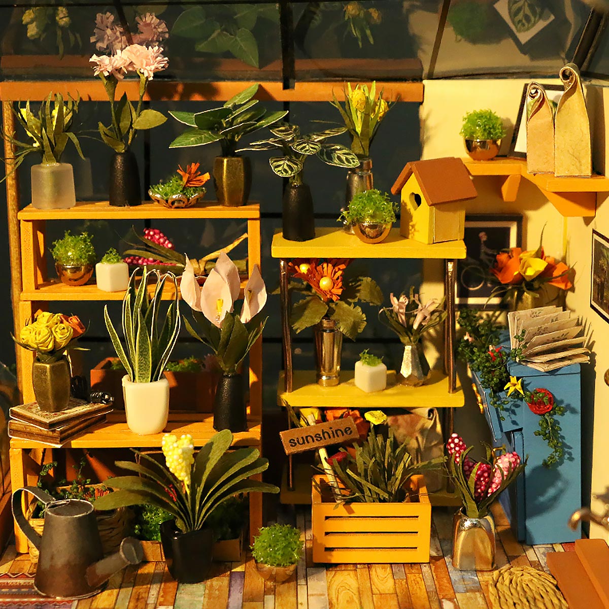 DIY Miniatyyritalo Kasvihuone - Cathy's Green House