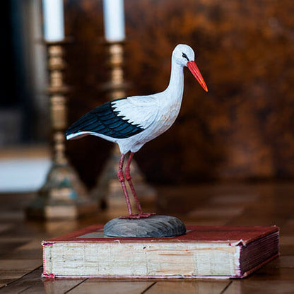 DecoBird koristelintu Kattohaikara - White Stork