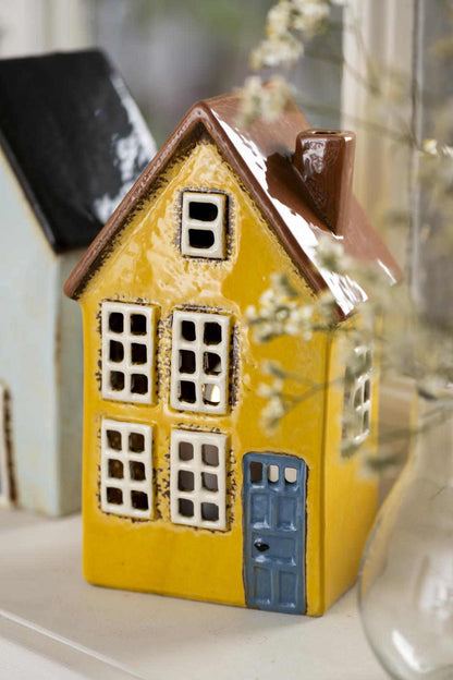 Talolyhty Keltainen - sininen ovi