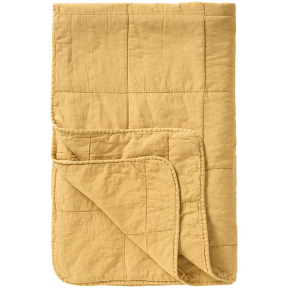 keltainen vintagetäkki torkkupeitto