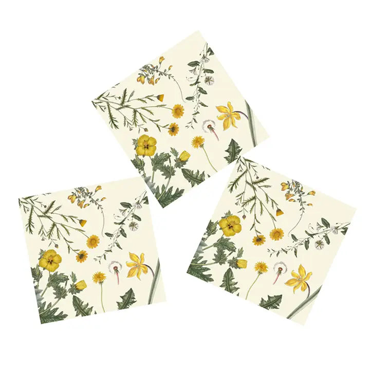 Servetti Keltaiset kukat - Flora Danica 33 x 33 cm