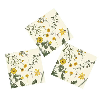 Servetti Keltaiset kukat - Flora Danica 33 x 33 cm
