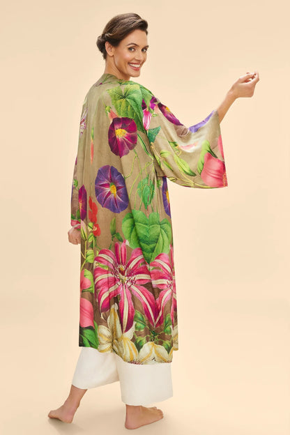 Kimono takki pitkä (reilu koko) Botanicals