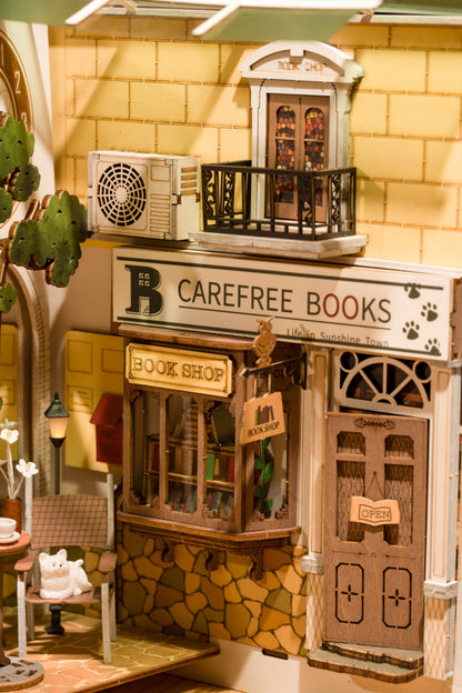 DIY Minimaailma kirjahyllyyn - Sunshine Town Book Nook