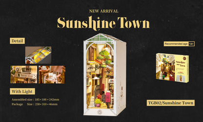 DIY Minimaailma kirjahyllyyn - Sunshine Town Book Nook
