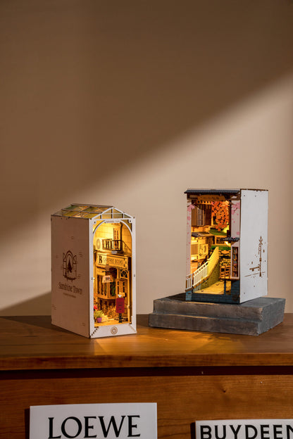 DIY Minimaailma kirjahyllyyn - Sunshine Town Book Nook