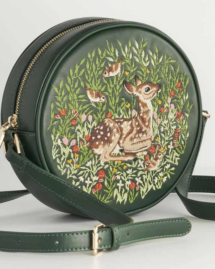 Pieni pyöreä laukku Bambi vihreä