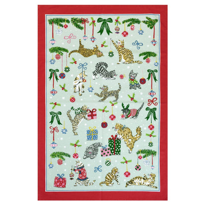 Keittiöpyyhe Joulukissat - Chrismas Cats
