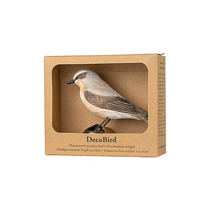 DecoBird koristelintu Kivitasku - Northern Wheatear