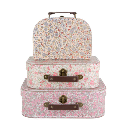 Pienet sisustus matkalaukut Vintage Floral 3 kpl  setti