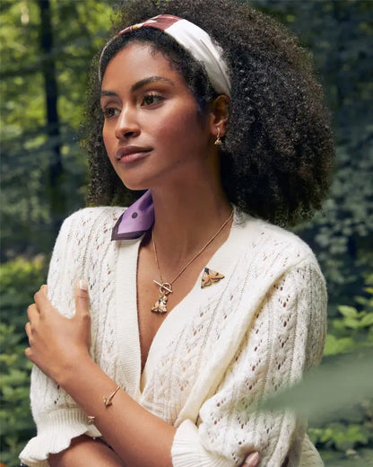 Kaulakoru Yöperhonen ja helmi