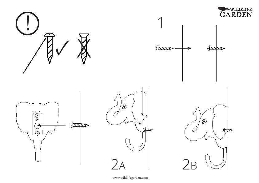 Käsin veistetty seinäkoukku Naali / Napakettu