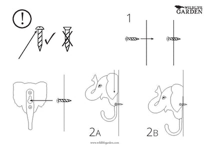 Käsin veistetty seinäkoukku Kärpässieni