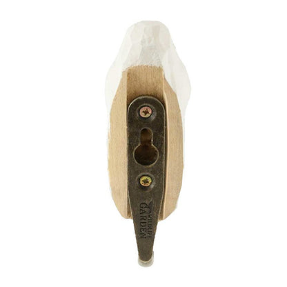 Käsin veistetty seinäkoukku Kettu