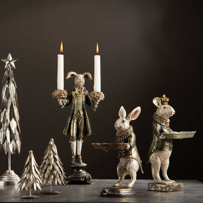 Kynttilänjalka kani, tummanvihreä takki