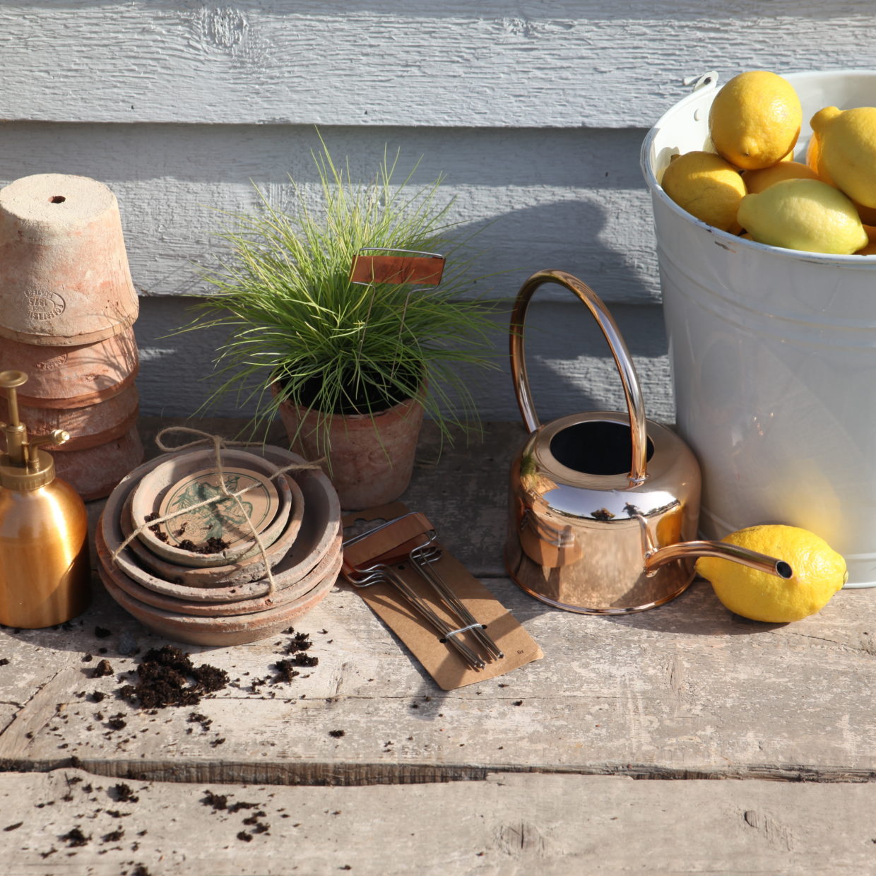 Kuparinen nimikyltti kasveille 6 kpl paketti, korkeus 15, 5 cm