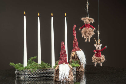 Adventtikynttilänjalka soikea antiikkikulta