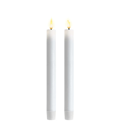 valkoinen pitkä led kruunukynttilä