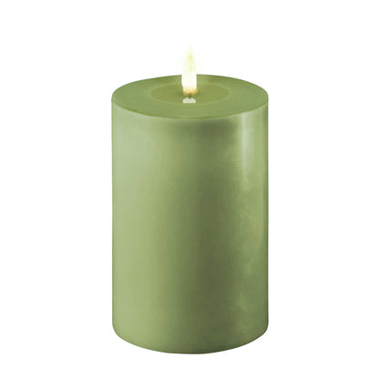 Led-kynttilä Oliivinvihreä (Olive Green) halk. 10 cm
